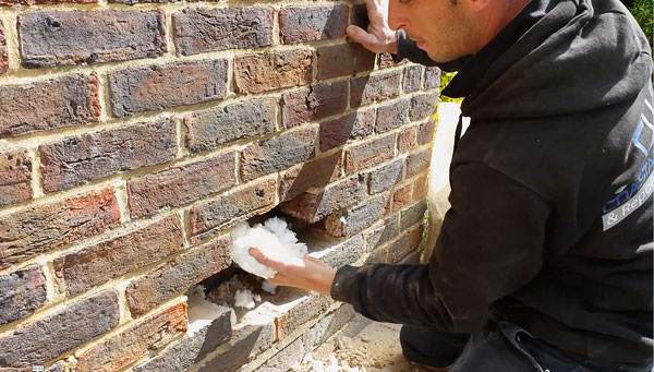 Cavity Wall Insulation Removal in West Sussex